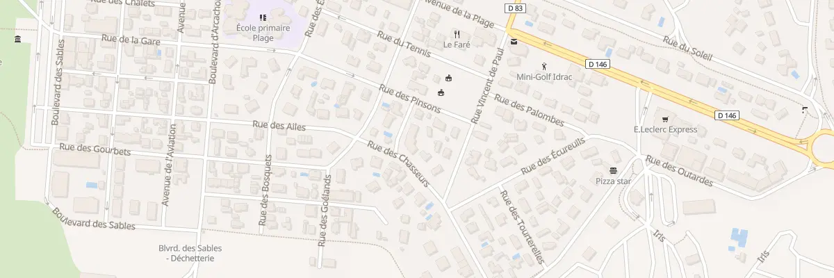Plan du 40 Rue des Pêcheurs à Biscarrosse