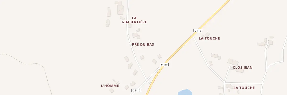 Plan du 5052 La Gimbertiere à Vergéal