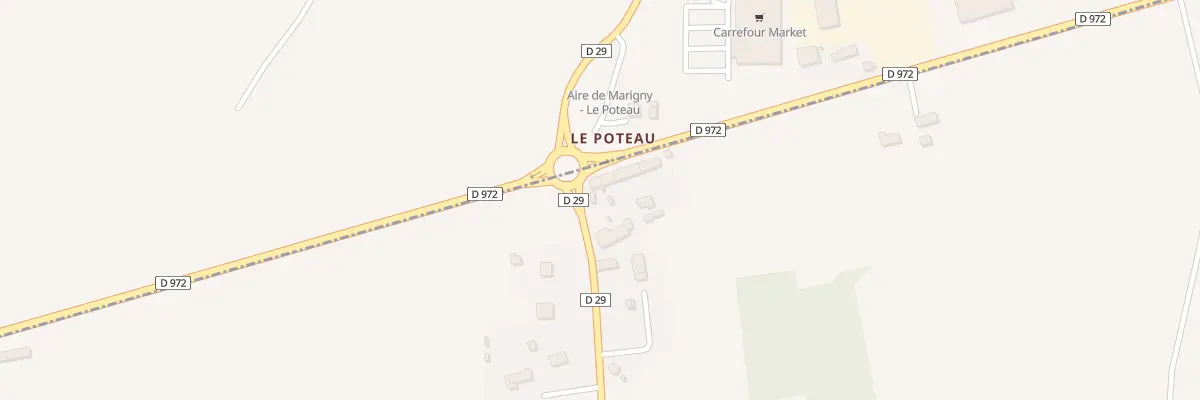 Plan du 8 Le Poteau à Carantilly