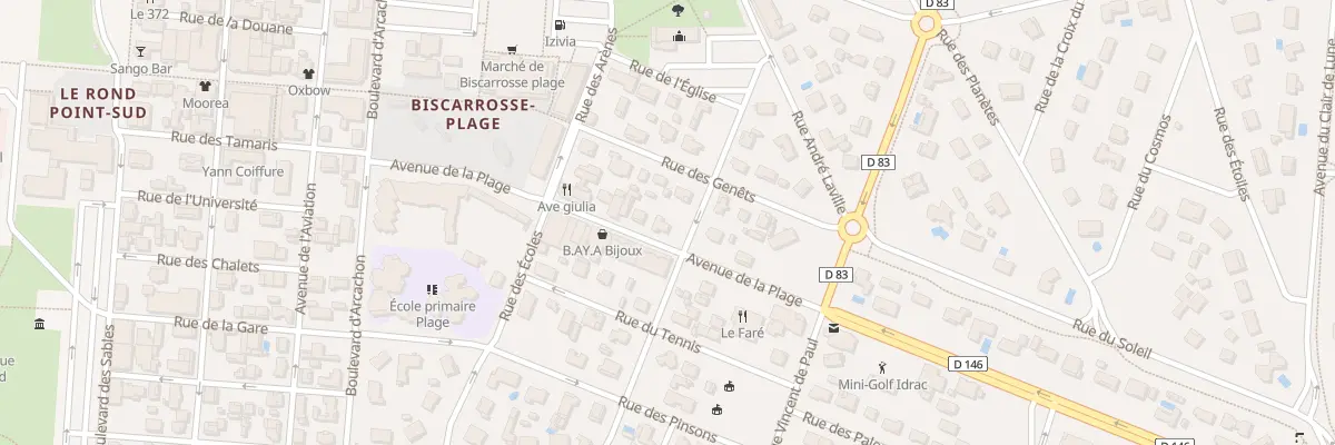 Plan du 551 Av de la Plage à Biscarrosse