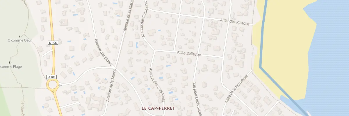 Plan du 9003 All Bellevue Cap Ferret à Lège-Cap-Ferret