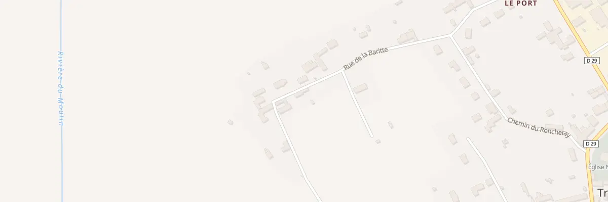 Plan du 542 Rue de la Baritte à Tribehou
