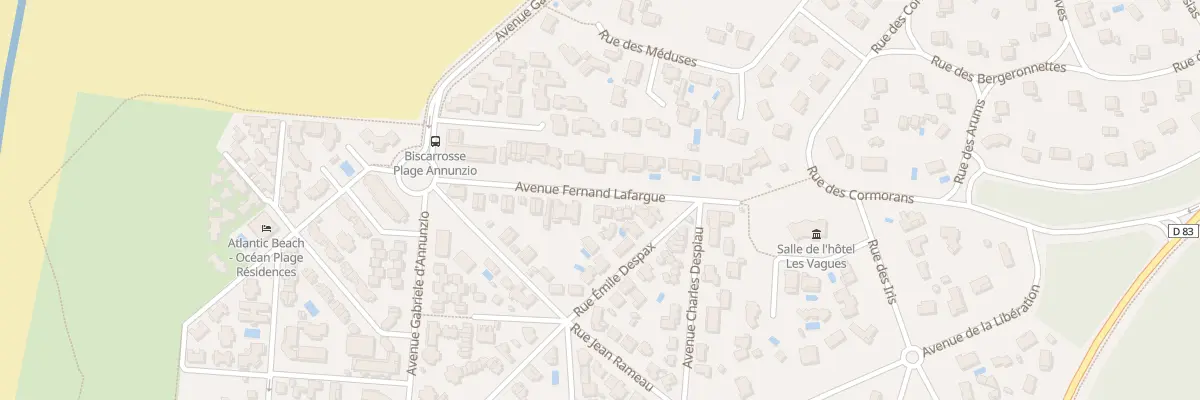 Plan du 140 Av Fernand Lafargue à Biscarrosse