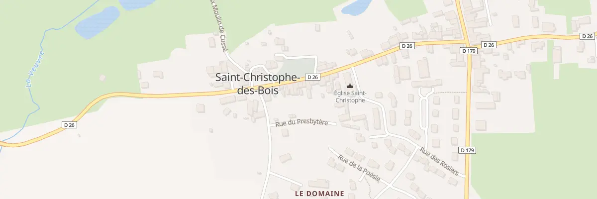 Plan du 35 Rue de l’Eglise à Saint-Christophe-des-Bois