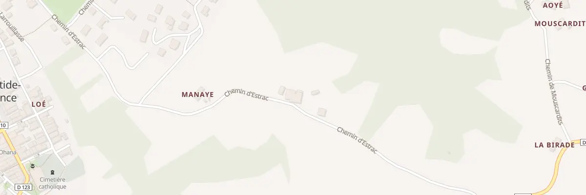 Plan du 715 Che d’Estrac à La Bastide-Clairence