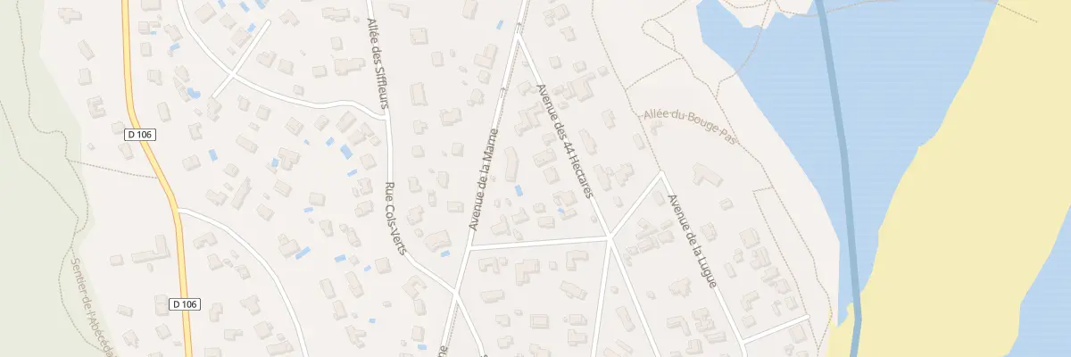 Plan du 9001 Av des 44 Hectares à Lège-Cap-Ferret