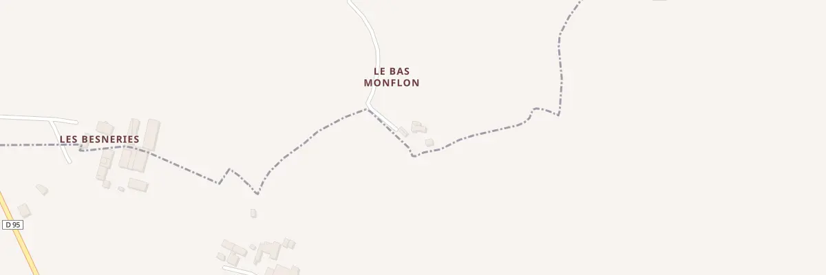 Plan du 2 Le Bas Monflon à Moutiers