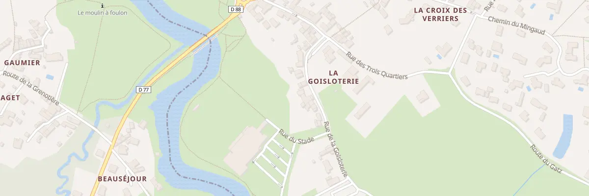 Plan du 28 Rue de la goisloterie à Gétigné