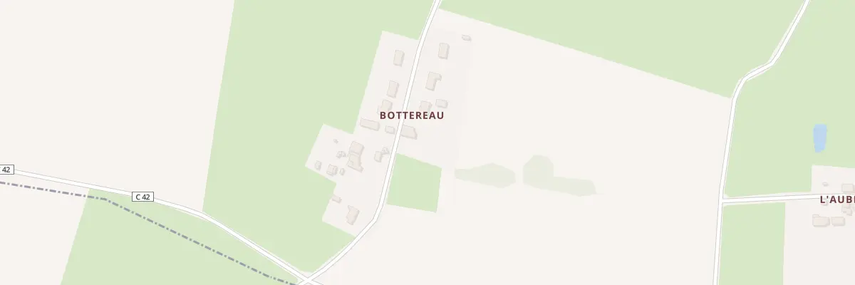 Plan du 109 Bottereau à Couffé