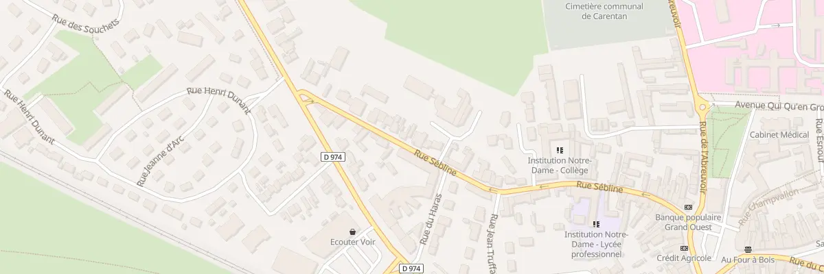 Plan du 58 Rue Sébline à Carentan-les-Marais