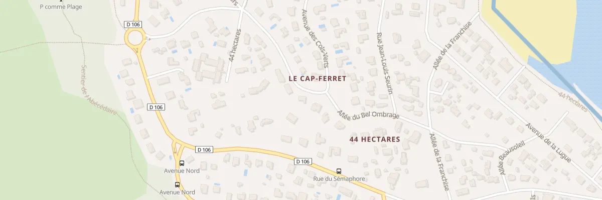 Plan du 10 Rue des Sarcelles Cap Ferret à Lège-Cap-Ferret