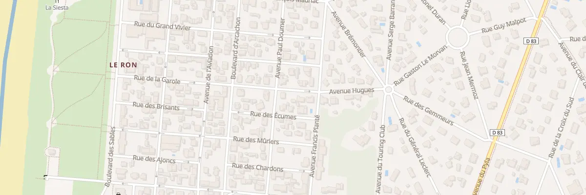 Plan du 290 Rue de la Garole à Biscarrosse
