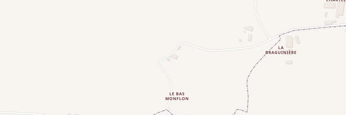 Plan du 1 Le Bas Monflon à Moutiers