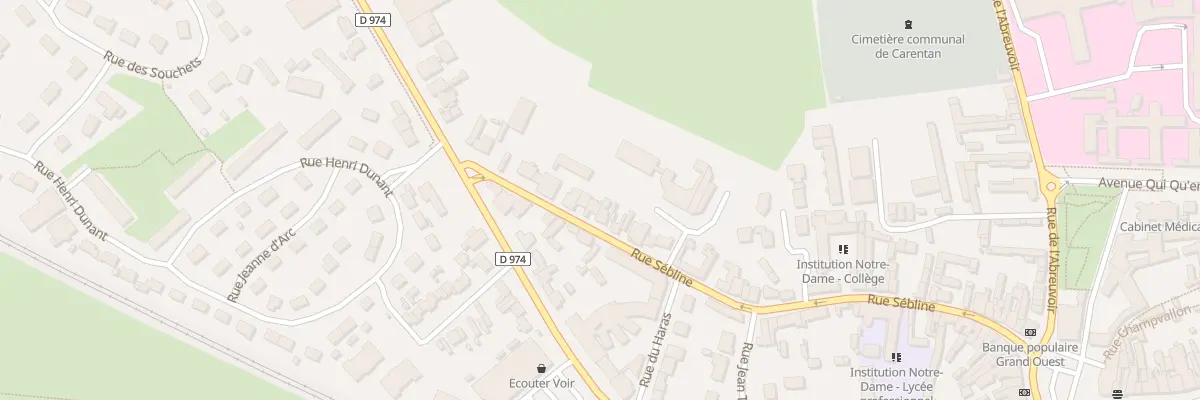 Plan du 64 Rue Sébline à Carentan-les-Marais
