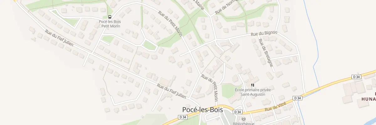 Plan du 4 Rue du Bignon à Pocé-les-Bois