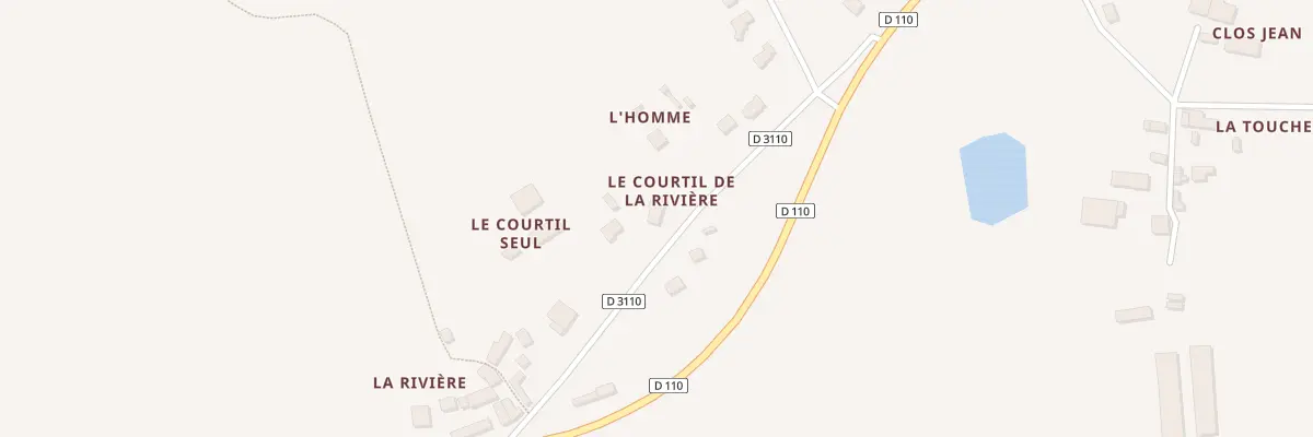 Plan du 10 La Rivière à Vergéal