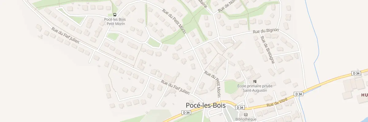 Plan du 2 Rue du Bignon à Pocé-les-Bois
