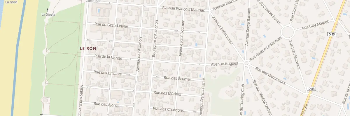 Plan du 257 Rue de la Garole à Biscarrosse