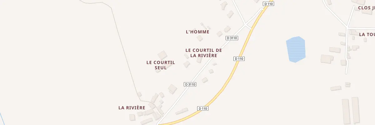 Plan du 8 La Rivière à Vergéal