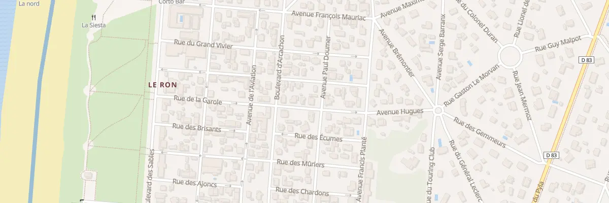 Plan du 241 Rue de la Garole à Biscarrosse