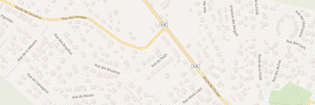 Plan du 2 Rue du Palòt à Linxe