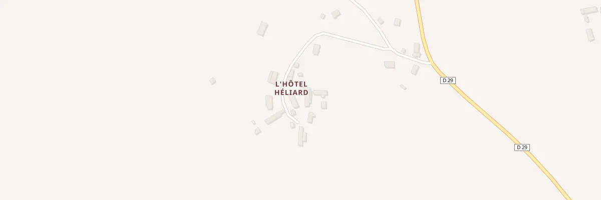 Plan du 5 Hotel Heliard à Carantilly