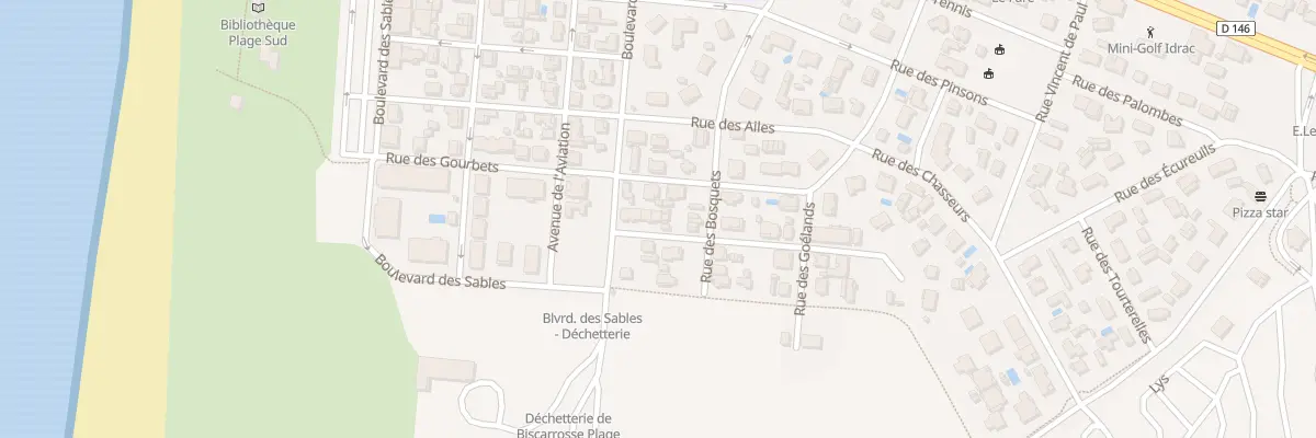Plan du 33 Rue des Landes à Biscarrosse