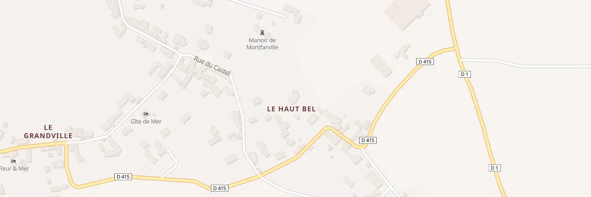 Plan du 56 Rue du Castel à Montfarville