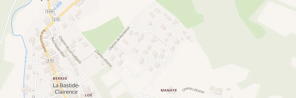 Plan du 3 Le Stracq à La Bastide-Clairence