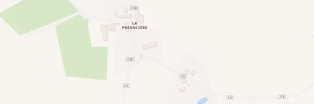 Plan du 213 La Priancière à Teillé