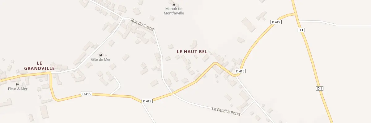 Plan du 60 Rue du Castel à Montfarville