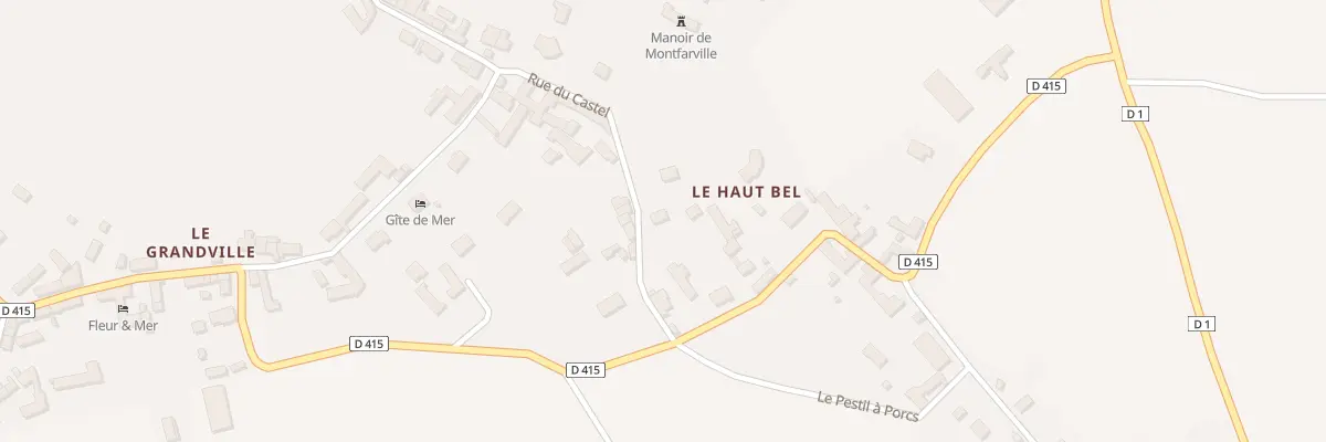 Plan du 58A Rue du Castel à Montfarville