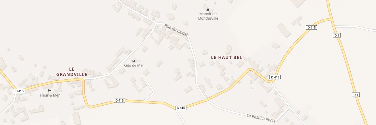 Plan du 27 Rue du Castel à Montfarville