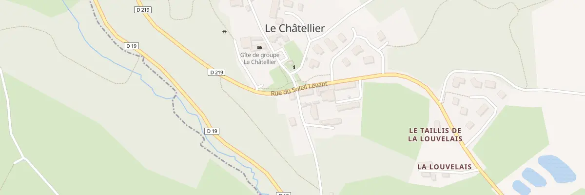Plan du 2 Rue De La Côte Du Paradis au Châtellier