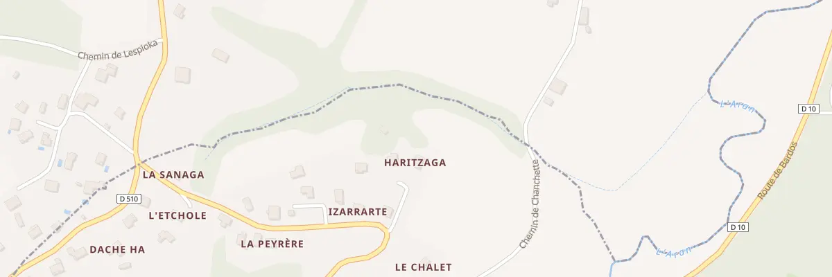 Plan du 60 Che de Haritzaga à La Bastide-Clairence