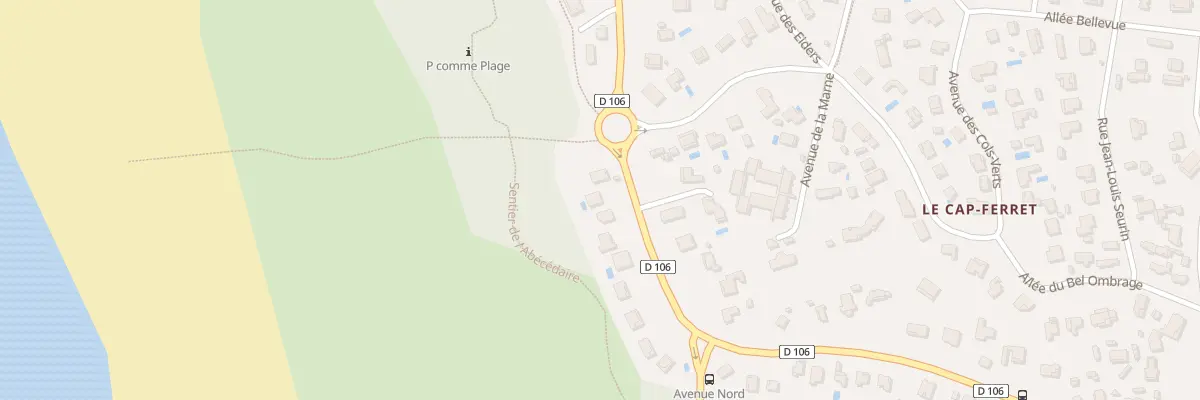 Plan du 1T Av du Semaphore Cap Ferret à Saint-André-et-Appelles