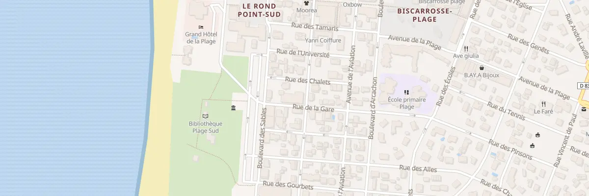 Plan du 53 Rue de la Gare à Biscarrosse