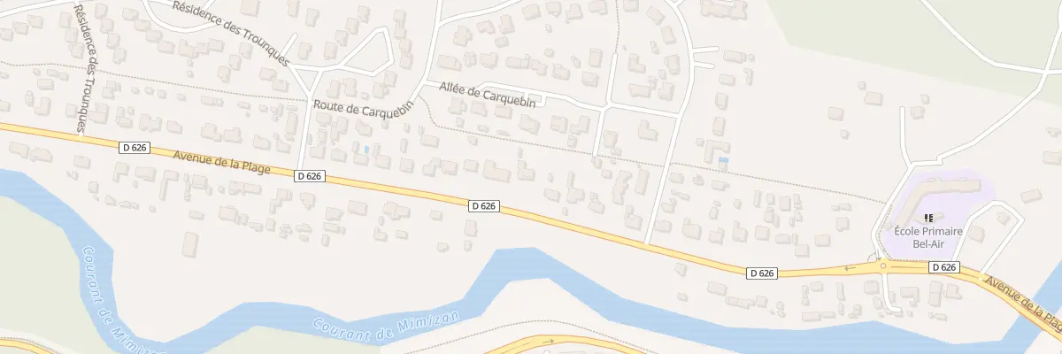 Plan du 80 Av de la Plage à Mimizan