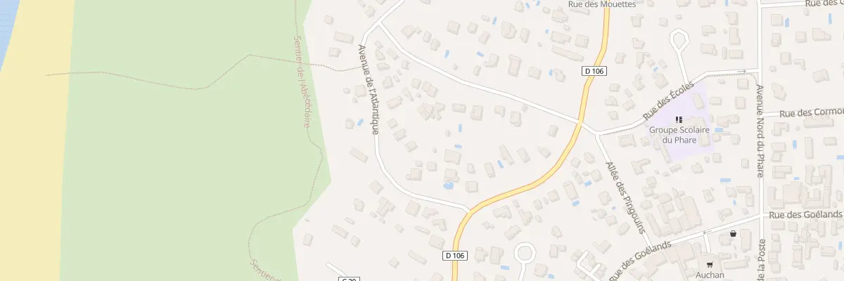 Plan du 58 Av Atlantique Cap Ferret à Lège-Cap-Ferret