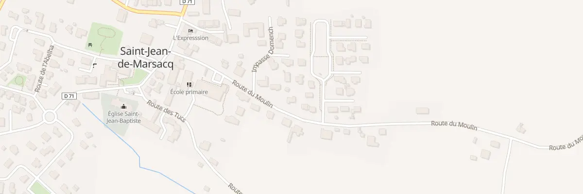 Plan du 233 Rte du Moulins à Saint-Jean-de-Marsacq