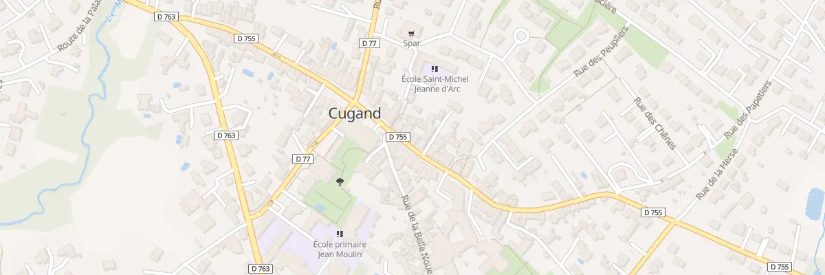 Plan du 7 Rue de la vendée à Cugand-la-Bernardière