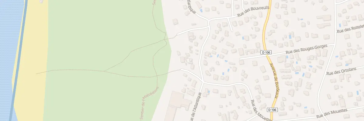 Plan du 9020 Rue des Mouettes Cap Ferret à Lège-Cap-Ferret