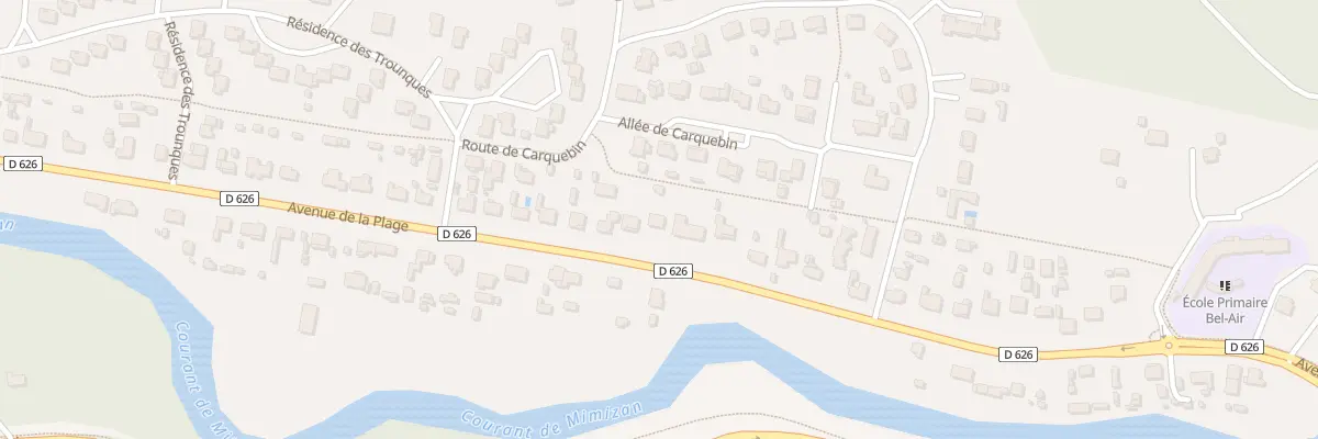 Plan du 84 Av de la Plage à Mimizan