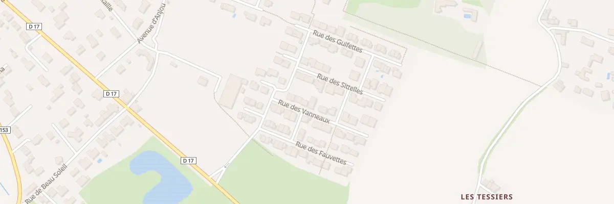 Plan du 5 Rue des Vanneaux à Orée d’Anjou