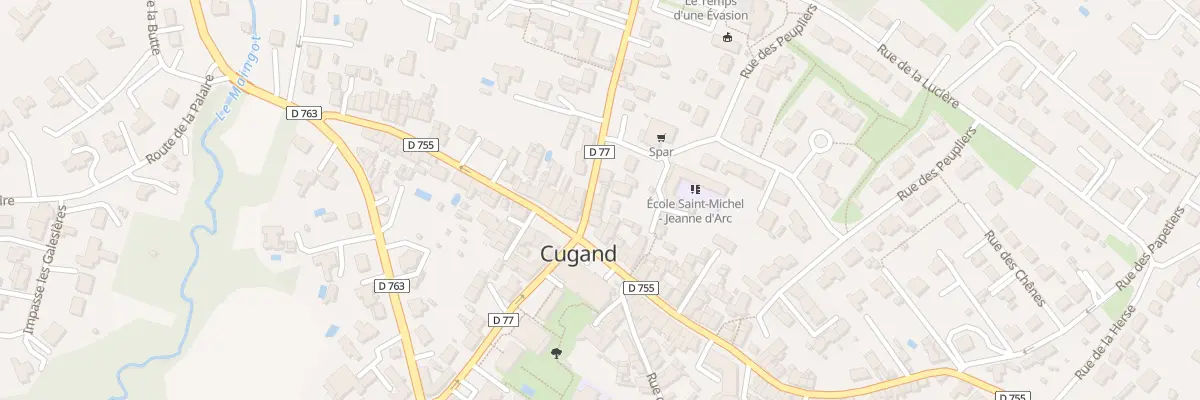 Plan du 4 Rue du Pdt Auguste Durand à Cugand-la-Bernardière