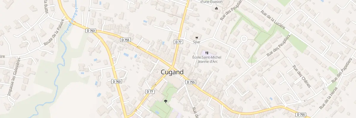 Plan du 2 Rue du Pdt Auguste Durand à Cugand-la-Bernardière