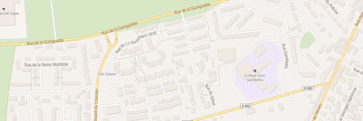 Plan du 2 Rue du Gibet à Carentan-les-Marais