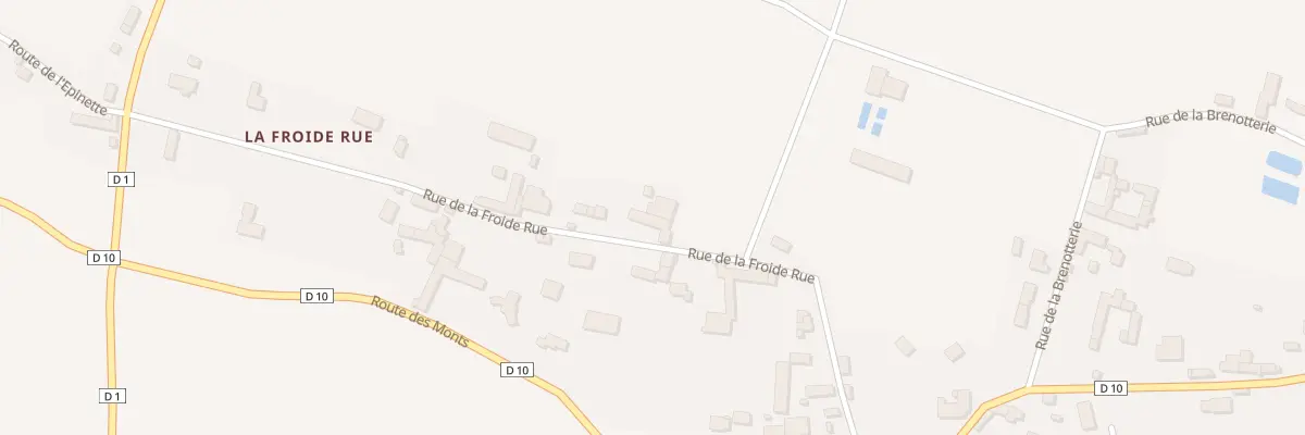 Plan du 10 Rue de la Froide Rue à Réville