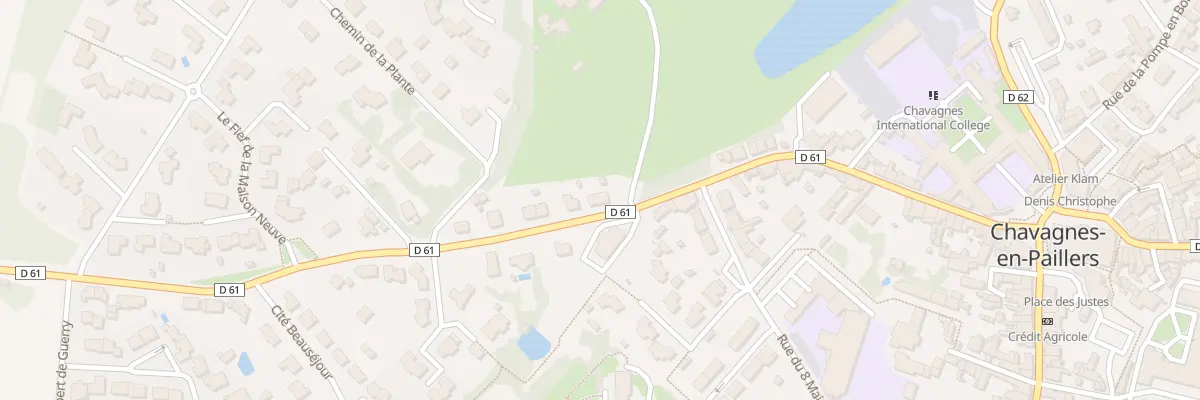Plan du 84 Av du Maréchal de Lattre à Chavagnes-en-Paillers