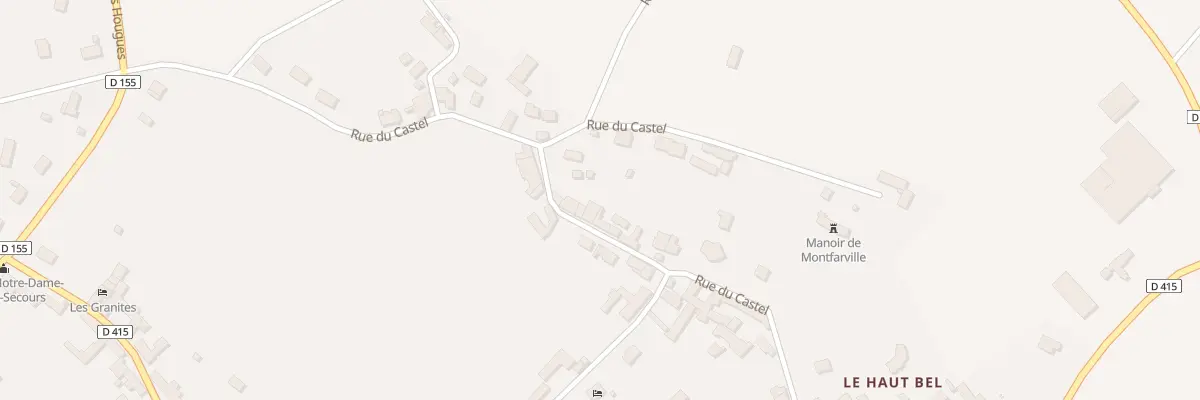 Plan du 42 Rue du Castel à Montfarville